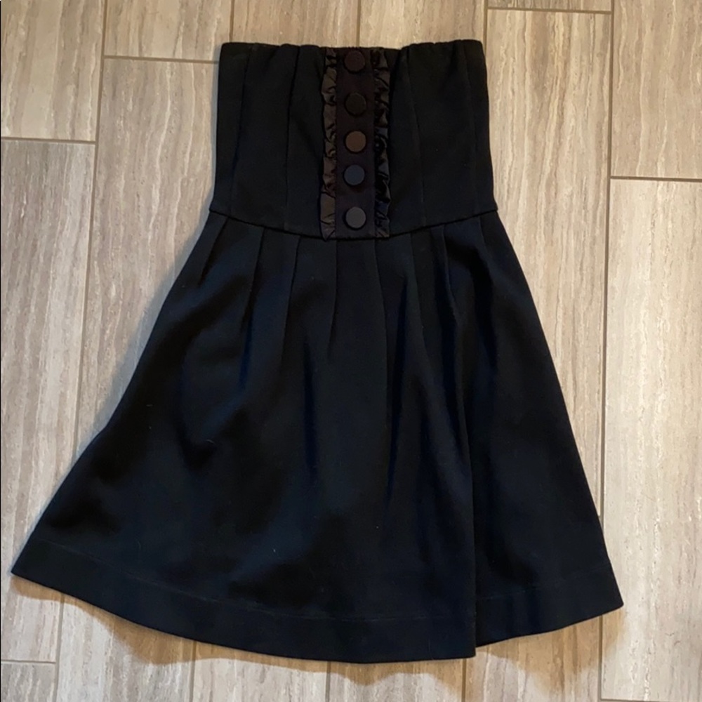 Hazel Black Strapless Dress